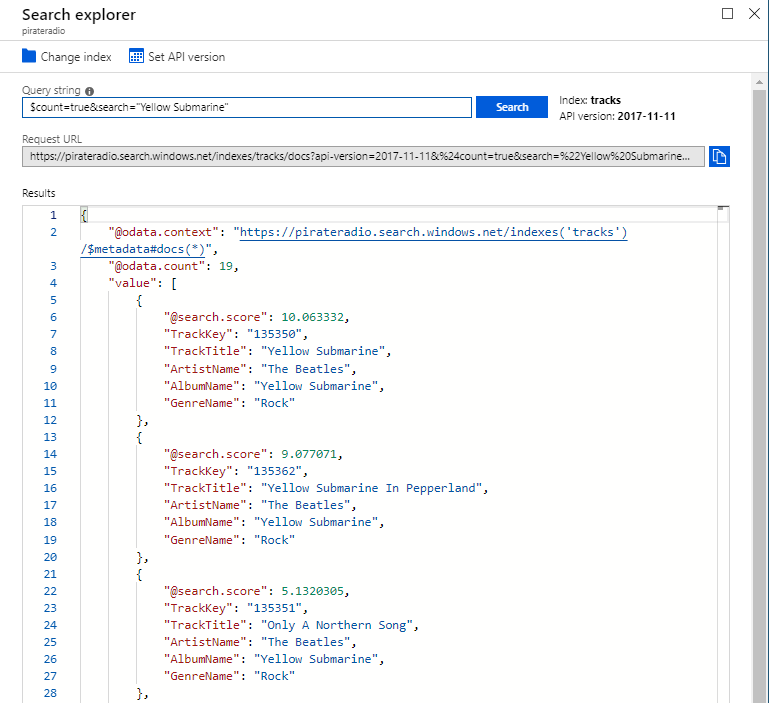 Azure Search Explorer